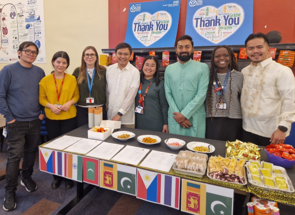 Staff from the NIHR King's Clinical Research Facility celebrating East and Southeast Asian (ESEA) Heritage Month
